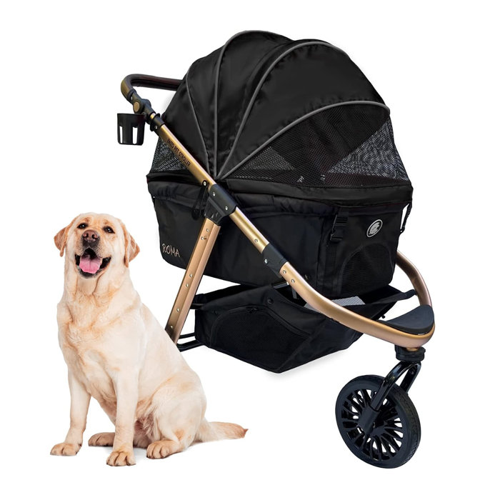Enzo Pet Stroller ENZO Roma Jogging Sports Aluminum Stroller Holds Up